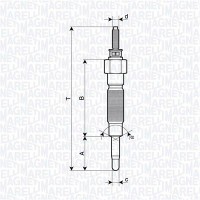 062900132304 MAGNETI MARELLI Свічка розжарювання