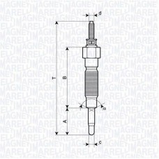 062900132304 MAGNETI MARELLI Свічка розжарювання