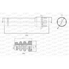 DCK5055.04 OPEN PARTS Пилозахисний комплект амортизатор
