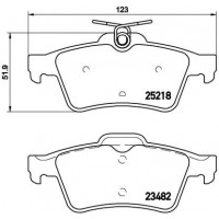 P 61 110 BREMBO Комплект гальмівних колодок дисковий гальм