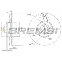 CD8619VRD BREMSI Гальмівний диск