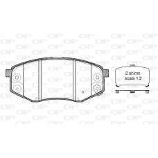 BPA1426.02 OPEN PARTS Комплект гальмівних колодок дисковий гальм