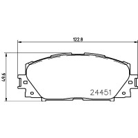MDB3225 MINTEX Комплект гальмівних колодок дисковий гальм