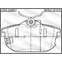 2701-S40R FEBEST Комплект гальмівних колодок дисковий гальм