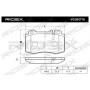402B0176 RIDEX Комплект гальмівних колодок дисковий гальм