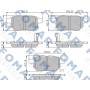 FO 933481 FOMAR Friction КомплеК т гальмівних колодок, дискове гальмо