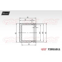 72951011 MAXTECH Поршень корпус скоби гальма