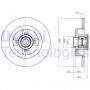 BG9032RSC DELPHI Гальмівний диск