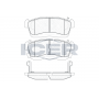181872 ICER Комплект гальмівних колодок дисковий гальм