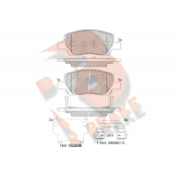 RB2420 R BRAKE Комплект гальмівних колодок дисковий гальм