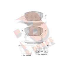 RB2420 R BRAKE Комплект гальмівних колодок дисковий гальм