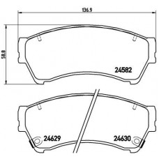 P 49 039 BREMBO КомплеК т гальмівних колодок, дискове гальмо