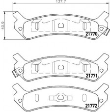 8DB 355 037-441 HELLA Комплект гальмівних колодок дисковий гальм