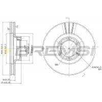 CD6160V BREMSI Гальмівний диск