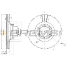 CD6160V BREMSI Гальмівний диск