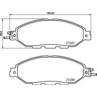 P 56 107 BREMBO Комплект гальмівних колодок дисковий гальм