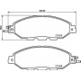 P 56 107 BREMBO Комплект гальмівних колодок дисковий гальм