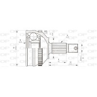 CVJ5646.10 OPEN PARTS Шарнирный комплект, Привідний вал
