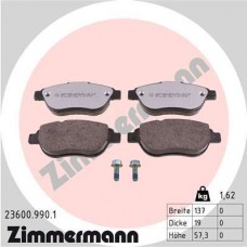 23600.990.1 ZIMMERMANN КомплеК т гальмівних колодок, дискове гальмо