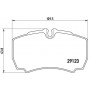 P A6 023 BREMBO Комплект гальмівних колодок дисковий гальм
