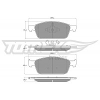 TX 18-91 TOMEX Brakes Комплект гальмівних колодок дисковий гальм