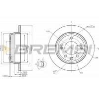 CD7618S BREMSI Гальмівний диск