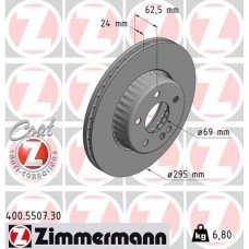 400.5507.30 ZIMMERMANN Гальмівний диск
