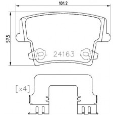 P 23 175 BREMBO Комплект гальмівних колодок дисковий гальм