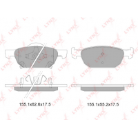 BD-3423 LYNXauto Комплект гальмівних колодок дисковий гальм