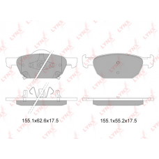 BD-3423 LYNXauto Комплект гальмівних колодок дисковий гальм