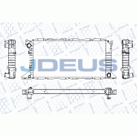 RA0120880 JDEUS Радіатор охолодження двигуна