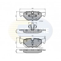 CBP01708 COMLINE Комплект гальмівних колодок дисковий гальм