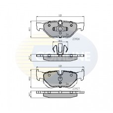 CBP01708 COMLINE Комплект гальмівних колодок дисковий гальм