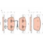 GDB1887 TRW Комплект гальмівних колодок дисковий гальм