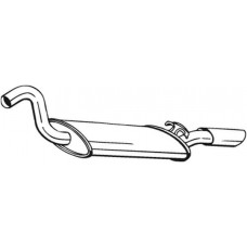 105-015 BOSAL Глушник вихлопних газів кінцевий