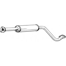 282-999 BOSAL Середній глушник вихлопних газів