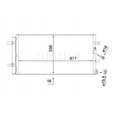 AC 102 000S MAHLE Конденсатор кондиціонера