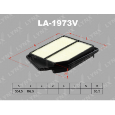 LA-1973V LYNXauto Повітряний фільтр