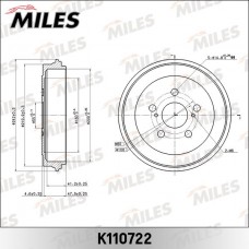 K110722 MILES Гальмівний барабан