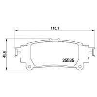 P 83 132 BREMBO КомплеК т гальмівних колодок, дискове гальмо