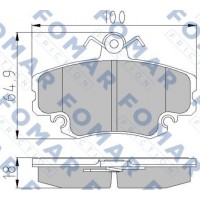 FO 608381 FOMAR Friction Комплект гальмівних колодок дисковий гальм