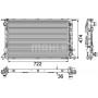CR 912 000P MAHLE Радіатор охолодження двигуна