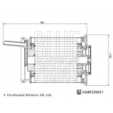 ADBP230021 BLUE PRINT Паливний фільтр