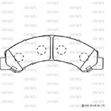 SN896 ADVICS Комплект гальмівних колодок дисковий гальм