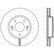 BDR2443.20 OPEN PARTS Гальмівний диск