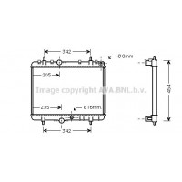 PEA2220 AVA QUALITY COOLING Радіатор охолодження двигуна