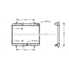 PEA2220 AVA QUALITY COOLING Радіатор охолодження двигуна