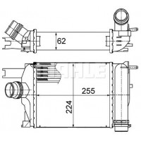 CI 497 000S MAHLE Интеркулер