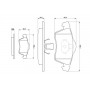 0 986 494 008 BOSCH Комплект гальмівних колодок дисковий гальм