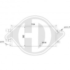 DCC1358 DIEDERICHS Конденсатор кондиціонера